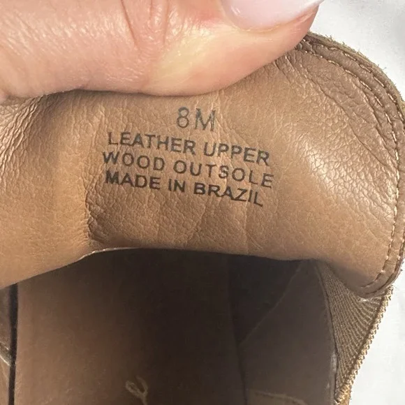 Matisse Platform Suede Boots Wood Soles Size 8 M "Joue" Exc - Picture 4 of 15